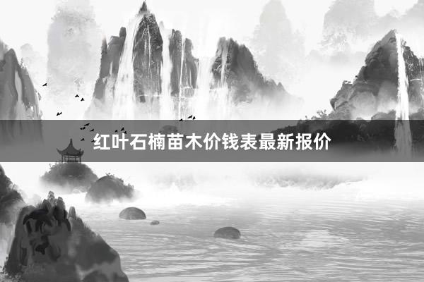 红叶石楠苗木价钱表最新报价